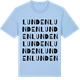 Blue Soul t-shirt med Lunden ordlek t-shirt