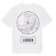 White t-shirt med Lunden t-shirt