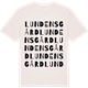 Vintage White t-shirt med Lundens gård ordlek t-shirt