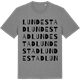 Mid Heather Gray t-shirt med Lundestad ordlek t-shirt