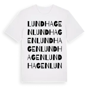Lundhagen ordlek t-shirt – ekologisk bomull t-shirt från Pinshirt