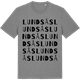 Mid Heather Gray t-shirt med Lundsås ordlek t-shirt