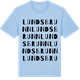 Blue Soul t-shirt med Lundsbrunn ordlek t-shirt