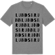 Mid Heather Gray t-shirt med Lundsbrunn ordlek t-shirt