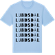 Blue Soul t-shirt med Lundsdal ordlek t-shirt