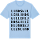 Blue Soul t-shirt med Lundskullen ordlek t-shirt