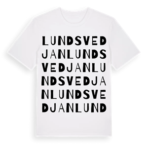 Lundsvedjan ordlek t-shirt – ekologisk bomull t-shirt från Pinshirt