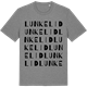 Mid Heather Gray t-shirt med Lunkelid ordlek t-shirt