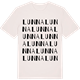 Vintage White t-shirt med Lunna ordlek t-shirt