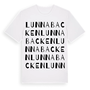 Lunnabacken ordlek t-shirt – ekologisk bomull t-shirt från Pinshirt
