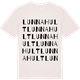 Vintage White t-shirt med Lunnahult ordlek t-shirt