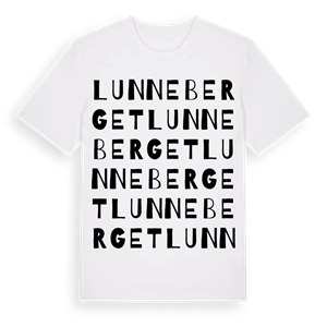 Lunneberget ordlek t-shirt – ekologisk bomull t-shirt från Pinshirt