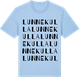 Blue Soul t-shirt med Lunnekulla ordlek t-shirt