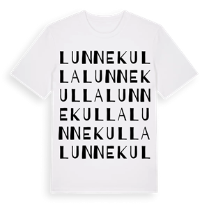Lunnekulla ordlek t-shirt – ekologisk bomull t-shirt från Pinshirt