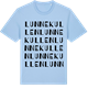 Blue Soul t-shirt med lunnekullen ordlek t-shirt