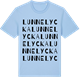 Blue Soul t-shirt med Lunnelycka ordlek t-shirt