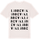 Vintage White t-shirt med Lunnevik ordlek t-shirt