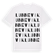 White t-shirt med Lunnevik ordlek t-shirt