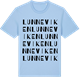 Blue Soul t-shirt med Lunneviken ordlek t-shirt