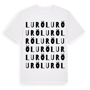 Lurö ordlek t-shirt – ekologisk bomull t-shirt från Pinshirt