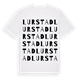 White t-shirt med Lurstad ordlek t-shirt