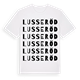 Lusseröd ordlek t-shirt
