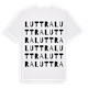 White t-shirt med Luttra ordlek t-shirt