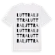 White t-shirt med Luttra ordlek t-shirt