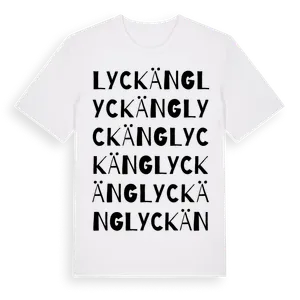 Lyckäng ordlek t-shirt – ekologisk bomull t-shirt från Pinshirt