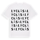 Lyckåsa ordlek t-shirt
