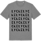 Mid Heather Gray t-shirt med Lycke ordlek t-shirt