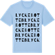 Blue Soul t-shirt med Lyckebotten ordlek t-shirt