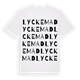Lyckemad ordlek t-shirt