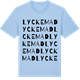 Blue Soul t-shirt med Lyckemad ordlek t-shirt