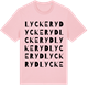 Pink Cotton t-shirt med Lyckeryd ordlek t-shirt
