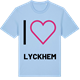 Blue Soul t-shirt med Jag älskar Lyckhem t-shirt stort tryck
