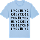 Blue Soul t-shirt med Lyckö ordlek t-shirt