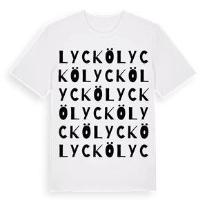 Lyckö ordlek t-shirt – ekologisk bomull t-shirt från Pinshirt