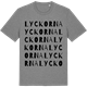 Mid Heather Gray t-shirt med Lyckorna ordlek t-shirt
