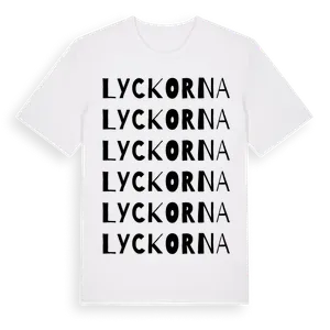 Lyckorna ordlek t-shirt – ekologisk bomull t-shirt från Pinshirt
