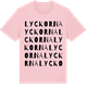 Pink Cotton t-shirt med Lyckorna ordlek t-shirt