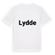 White t-shirt med Lydde fetstil t-shirt