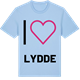 Blue Soul t-shirt med Jag älskar Lydde t-shirt stort tryck