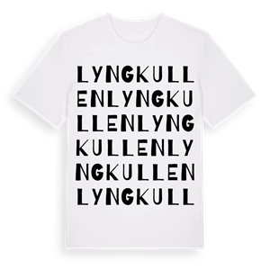 Lyngkullen ordlek t-shirt – ekologisk bomull t-shirt från Pinshirt