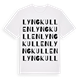 Lyngkullen ordlek t-shirt