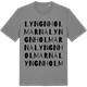 Mid Heather Gray t-shirt med Lyngnholmarna ordlek t-shirt