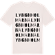 Vintage White t-shirt med Lyngnholmarna ordlek t-shirt