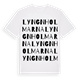 Lyngnholmarna ordlek t-shirt