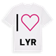 Jag älskar Lyr t-shirt stort tryck