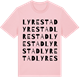 Pink Cotton t-shirt med Lyrestad ordlek t-shirt
